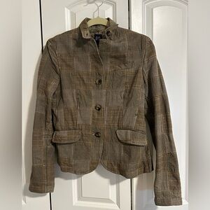 GAP Tan Plaid Women's Blazer